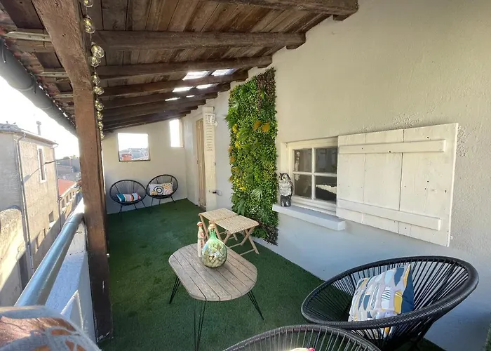 Maison Petit Arago Avec Roof Terrace Et Parking Prive Nyaraló